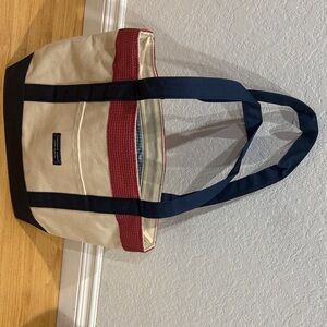 Vineyard Vines Anaheim Angels Canvas Tote- Red and Navy